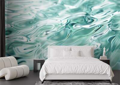 Smooth, ripple glass texture with subtle waves creating a flowing effect Wall mural