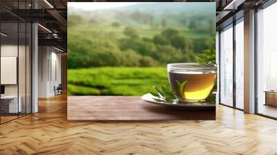  Green tea Wall mural