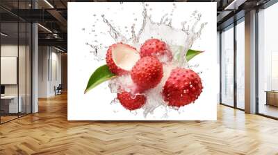 Lychee juice splash - 1 Wall mural