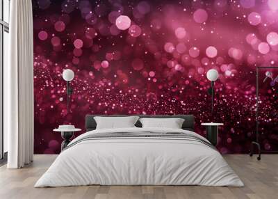 Pink burgundy glitter Wall mural