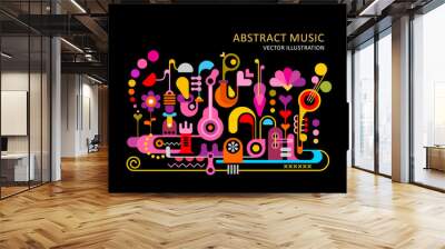 Abstract Music Background Wall mural