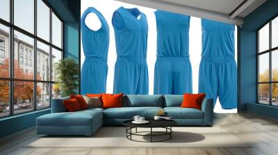 Basketball jersey and pant 3d rendered Wall mural