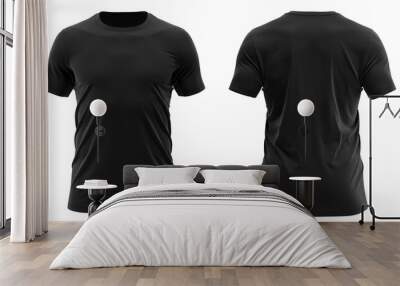 Muscle Black t-shirt Wall mural