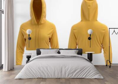 yellow Ladies shorts hoodies  Wall mural