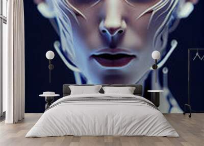 humanoid android cyborg robot Wall mural