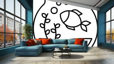 Fishbowl Icon Wall mural