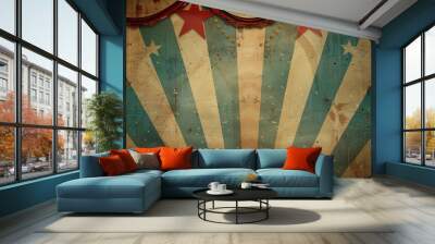 Circus frame background Wall mural