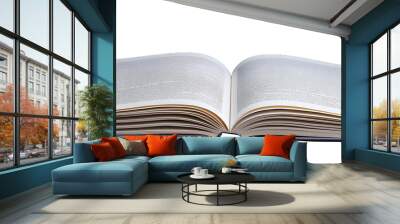 Open Book. Isolated on Transparent background. Wall mural