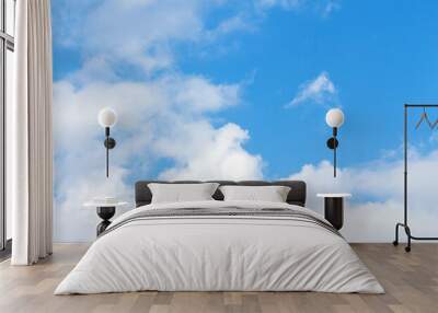 blue sky with clouds Wall mural