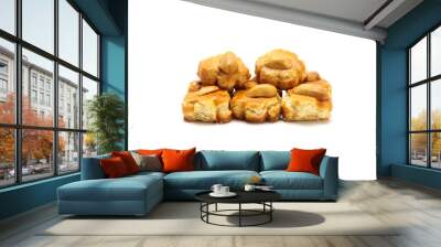 cookies isolated on white background Wall mural