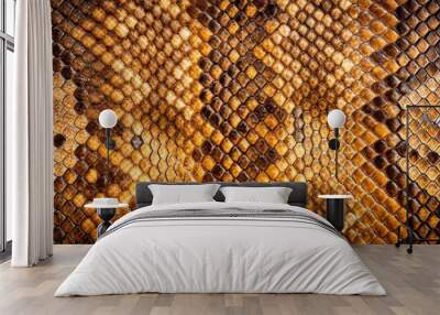 Abstract snake skin background Wall mural