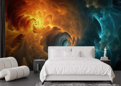 Abstract background with a computer generated design Wall mural