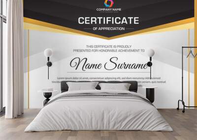 Creative multipurpose professional elegant certificate design vector Wall mural