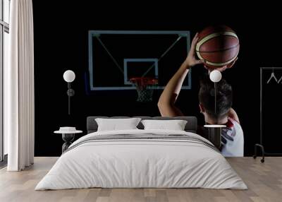 basketball player in action Wall mural