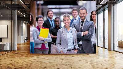 business people group Wall mural