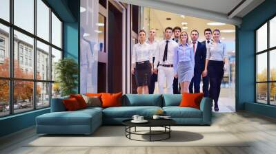 business people group Wall mural