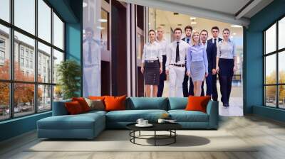 business people group Wall mural