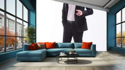 Full body shot of an young handsome man Wall mural