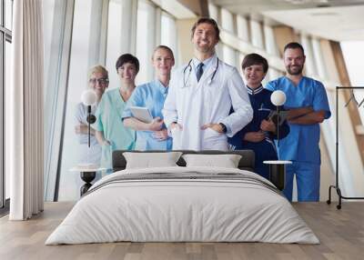 group of medical staff at hospital Wall mural