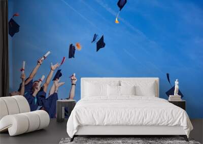 high school graduates students Wall mural