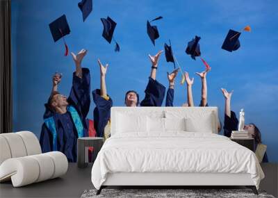 high school graduates students Wall mural