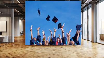 high school graduates students Wall mural