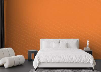 orange binary code backround Wall mural