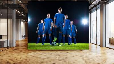 soccer players team Wall mural