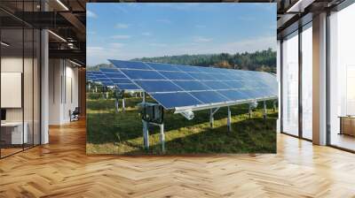 solar panel renewable energy field Wall mural