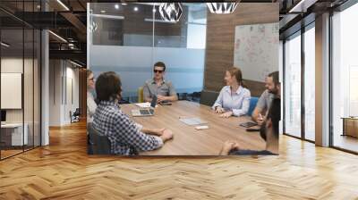 startup business team on meeting Wall mural