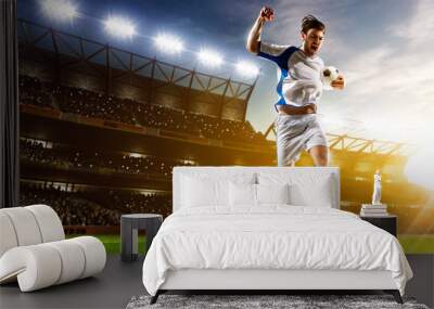 Soccer player in action Wall mural