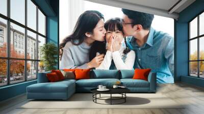 asian family pictures at home Wall mural