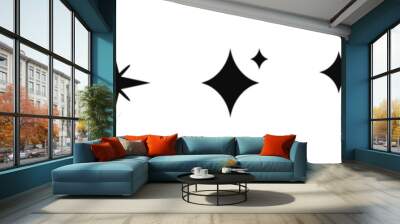 Sparcle star vector icons. Stars sparcling element icon set. Wall mural