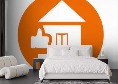 Real estate, favorite icon design / vector graphic Wall mural