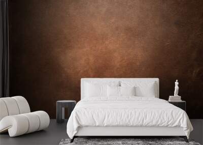 Old brown leather background Wall mural