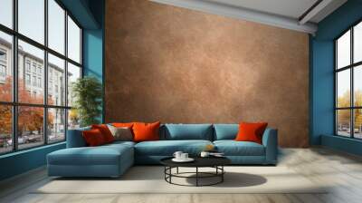 Old vintage brown leather background Wall mural