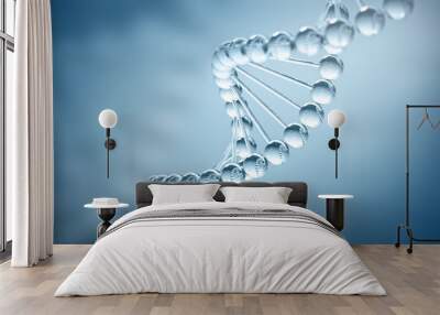 DNA Background - 3D illustration Wall mural