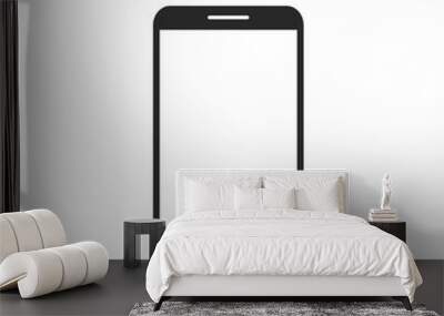 phone flat icon with shadow Wall mural