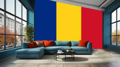 Flag of Romania Wall mural