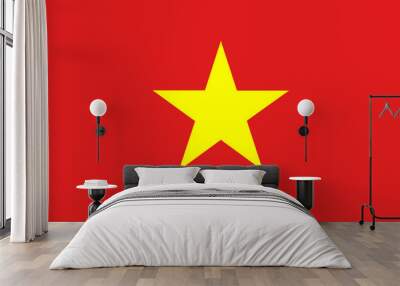 flag of vietnam Wall mural