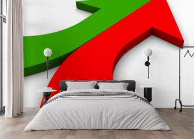 3d arrow bright merging Wall mural