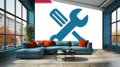 Tools Icon. Repair, Construction Wall mural