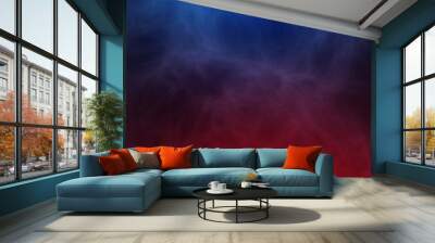 Red fire versus blue ice abstract background texture Wall mural