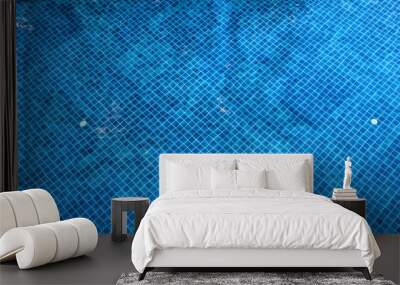 pool reflection blue color Wall mural