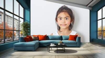 Asian girl children at room Wall mural