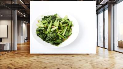 Stir Fried Bok Choy thai food Wall mural