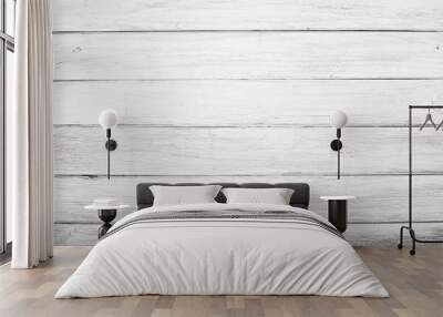 white wood plank texture background Wall mural