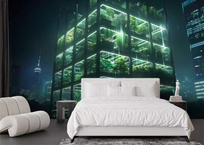 greenhouse as a skyscraper Wall mural