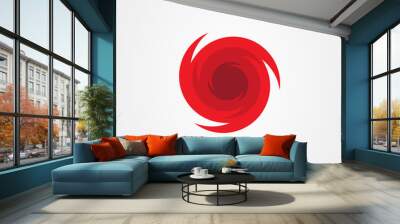 Hurricane symbol, abstract hurricane icon. Wall mural