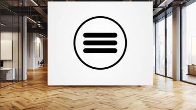 More icon vector design, flat 3 line symbol. Wall mural